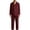 Red, variant on Frnrwgo Men's Cotton 2-Piece Pajama Set Long Sleeve Top and Pants Button Front Soft Breathable Loungewear Sleepwear