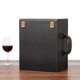thumbnail image 3 of Caja de vino 6 botellas Estampado de cocodrilo Asa superior Caja de regalo de vino Caja portadora de vino, 3 of 8