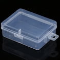 thumbnail image 1 of Plastic Storage Box Jewelry Bead Gadget Container Portable Table Organizer Clear, 1 of 8