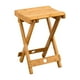 thumbnail image 2 of Taburete plegable de bambú, taburete de campamento, muebles plegables, taburete plegable ultraligero 28cmx28.5cmx46.5cm, 2 of 9