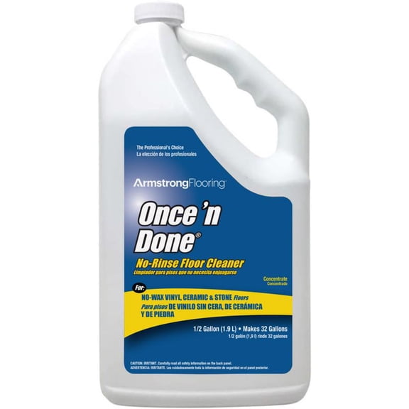 Armstrong 330806 Armstrong Once 'N Done Cleaner Concentrate, 1/2 Gallon (64OZ) - 2 Pack,Multicolor