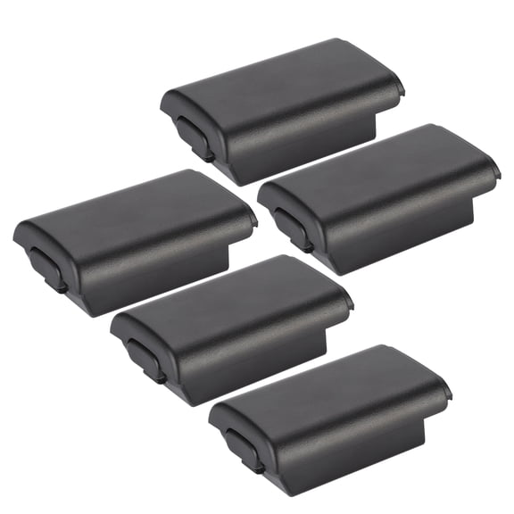 Kit de 5 piezas de carcasa de batería de repuesto universal para controlador XBOX 360 (negro)