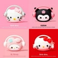 thumbnail image 2 of For Airpods 4 3 2 Pro 1 Pro 2 Cartoon Kuromi Melody Listen To Music Silicone Earphone Case Accessories Cover, 2 of 7
