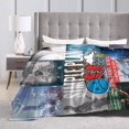 thumbnail image 5 of Blanket Simple Music Plan Band Throw Flannel Blankets Soft Bed Blanket for Couch Sofa Bedroom Home Decor Gift Blankets for All Seasons 40x50, 5 of 6