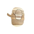 thumbnail image 2 of Solid Wood Pumpkin Shaped Serving Tray, Rustic Tea Board, Multi-Purpose Wooden Chopping Block, Fall Harvest Cheese Platter, Durable Kitchen Decor for Entertaining Guests Seasonally, Brown-A, 2 of 9
