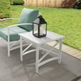 thumbnail image 4 of Crosley Kaplan Metal Slat Top Patio End Table in White, 4 of 7