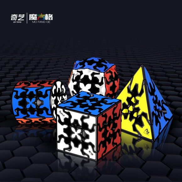 Amyove Qiyi Magic Cube Gear Cube 3x3 Gear Ball Shaped Smooth Cube Professional Game Toys