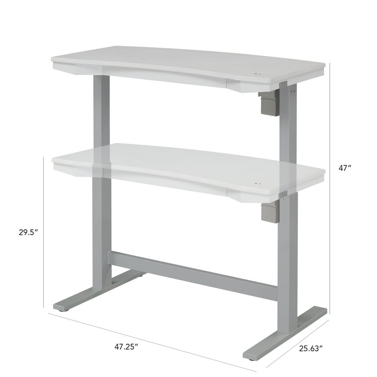 Twin Star Home Electric Adjustable Height Desk with Charging