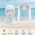 thumbnail image 2 of Cycling Face Mask Set for Women Men, Silk Sunscreen Shoulder Sleeve Two Piece Combination for Outdoor Sports, 2 of 9