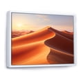 thumbnail image 2 of Designart "Desert White Dunes VII" Landscapes Floater Framed Wall Art Living Room, 2 of 7