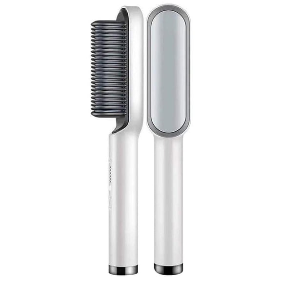 Falleo Clearance Professional Electric Hair Straightener and Curler 2 in 1 Hair Straightener Brush and Curling Iron with Adjustable 5 Temp Settings