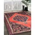 thumbnail image 2 of Ahgly Company Indoor Rectangle Traditional Orange Salmon Pink Medallion Area Rugs, 4' x 6', 2 of 6