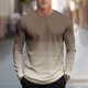 thumbnail image 1 of Blusas y camisas de manga larga con cuello redondo para hombre, moda informal, rayas, estampado deportivo, manga larga, cuello redondo, blusas, camisas, blusa para hombre, poliéster, 1 of 5
