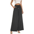 thumbnail image 5 of SWQZVT Womens Wide Leg Pants High Waist Drawstring Dress Pants Casual Palazzo Lounge Pants for Women Loose Fit Trousers with Pocket, 5 of 7