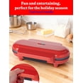 thumbnail image 6 of Betty Crocker Mini Waffle Maker, 550W Compact Kitchen Appliance, Quick & Even Heat for Home and Kitchen, Makes 4.5" Waffle, 4.9" Non-Stick Plates, Recipes Included, BC-4888R, Red, 6 of 7