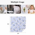 thumbnail image 5 of Easter Bunny Cloth Napkins, Spring Purple Flower Rustic Rabbit Blue Washable and Reusable Dinner Napkins Set of 8, Table Napkin for Kitchen Party Birthday Wedding Hotel Housewarming 20"x20", 5 of 9