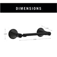 thumbnail image 6 of Delta Lorna Wall Mounted Pivot Arm Toilet Paper Holder Bath Hardware Accessory in Matte Black, 6 of 8