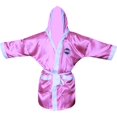 thumbnail image 1 of Satin Robe Pink/White XL, 1 of 1