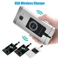 thumbnail image 2 of Grofry Portable Sticky USB Type-C Qi Wireless Charging Receiver Black for Micro USB-A, 2 of 6