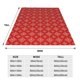 thumbnail image 3 of Balery Red White Snowflakes Manta de Felpa Suave y Acogedora – Cobija de Franela Aterciopelada para Cama, Lavable y Cálida para Sofá, Mascotas, Transpirable-80"x60", 3 of 7