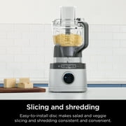 Ninja Detect Kitchen System 72-Oz Blender, Feed Chute with Slicing & Shredding Disc, 3 Speeds, Smoothies, Crush, Chop, Dough, BlendSense Technology, 1700PW, TB400WM Silver