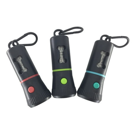 Dog Poop Bag Dispenser with LED Flashlight Cleaning Waste Garbage Box for Carrier Puppy Pick-Up Bags Holder Pouch Pet Outdoor Supplies