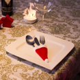 thumbnail image 2 of Bolsas de fieltro para cubiertos como decoración de mesa para Navidad | Cubiertos decoración navideña para mesa | Cubiertos fundas cubiertos servilleta decorativa bolsillo juego de 60 Namotu MZQ-1075, 2 of 4