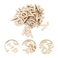 thumbnail image 3 of unbranded 104 Pcs Two Alphabet Decorative Wood Chips Home Decorations Child 3.5X3cm, 3 of 8