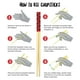 thumbnail image 5 of Juego de palillos GAMAGO Ninja 2 Bamboo, 4 pares, 23,5 cm, reutilizables, 5 of 7