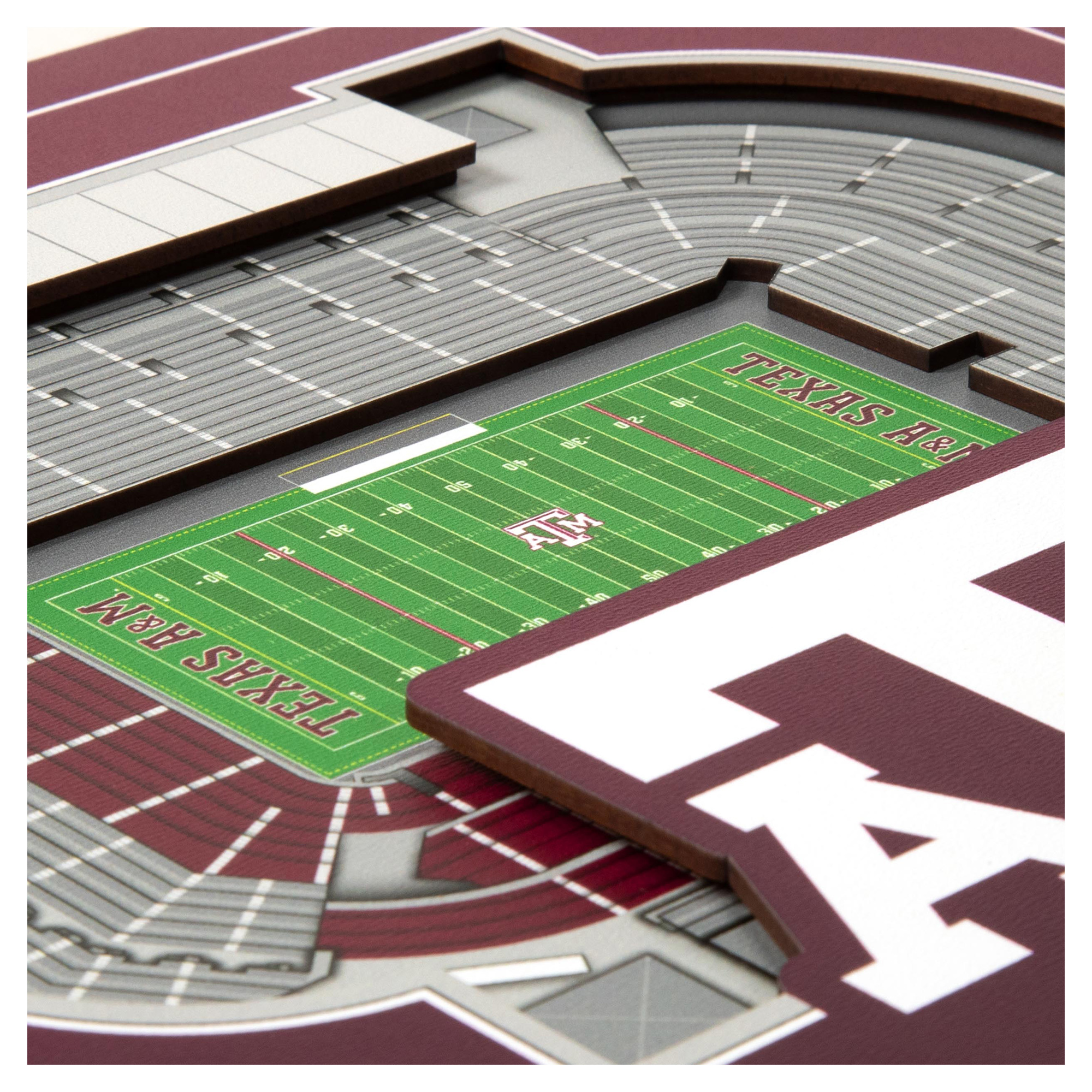 IDNA Texas A&M Aggies 12" x 12" Stadium Series 3D Wall Art