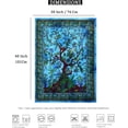 thumbnail image 3 of Gojian Tapestry Green Tree of Life Wall Hanging – Indian Cotton Full Size Bedspread, Picnic Sheet, Wall Decor,, Wall Art for Bedroom, 3 of 6