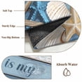 thumbnail image 6 of 6'x9' Area Rugs, Coastal Beach Indoor Outdoor Area Rug for Living Room Bedroom, Ocean Starfish Farmhouse Plank Washable Bathroom Rugs Kitchen Floor Carpet Mats Home Decor Aesthetic, 6 of 8