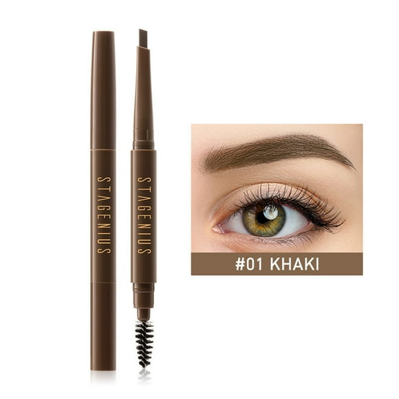 STAGENIUS Lápiz de cejas con cepillo de cejas Mujer Maquillaje de cejas Lápiz cosmético de cejas STAGENIUS Lápiz de cejas