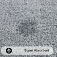 thumbnail image 6 of Bathroom Rugs Set 3, Yamaziot Non Slip Bath Runners, Washable Soft Shaggy Plush Absorbent Microfiber Shower Rug with Toilet Floor Mat, Solid Gray, 6 of 10