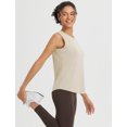 thumbnail image 3 of BALEAF Yoga Tops for Women Racerback Open Back Workout Tank Tops Sleeveless Running Shirts Loose Fit Athletic Gym Sports Beige M, 3 of 7