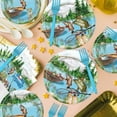 thumbnail image 2 of 96PCS Gone Fishing Plates and Napkins Party Supplies - Fishing Birthday Party Decorations Fishing Themed Disposable Paper Tableware Set Serves 24 Guests, 2 of 7