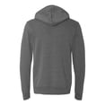 thumbnail image 2 of Bella Canvas 3719 Unisex Poly-Cotton Fleece Pullover Hoodie, M, Deep Heather, 2 of 2