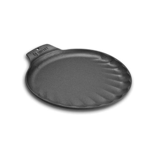 Outset Scallop Cast Iron Grill and Serving Pan