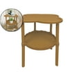 thumbnail image 1 of Dvruxg Movable Sofa Side Table, Double Layer Cloud Shelf, Plastic Living Room Coffee Table for Small Apartment Living, 1 of 5