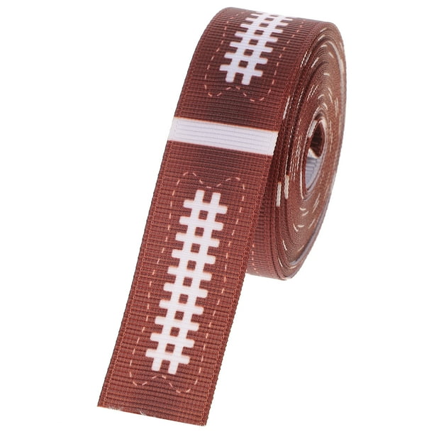 KAKOWELY 1 rollo de cinta de rugby, cinta deportiva, rollos de cinta de poliéster, cinta con patrón de pelota para envolver regalos DIY