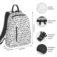 thumbnail image 2 of Yiaed Fish Bones Print Lightweight Backpack Travel Backpacks Hiking Daypack for Women Men, 2 of 5