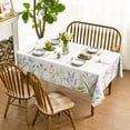 thumbnail image 2 of Horaldaily Spring Summer Tablecloth 60x84 Inch, Easter Watercolor Wild Flowers Blooming Floral Table Cover for Party Picnic Dinner Decor, 2 of 4