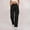 *Black, variant on Women's High-Rise Cargo Pants,Elastic Waist Button,Relaxed-Fit Wide Leg Cargo Pant With Pocket Army Green,Womens Plus XXL