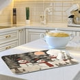 thumbnail image 6 of Trees Christmas Snowman Dish Drying Mat Dish Drainer Rack Mats Water Absorbent Non-Slip Easy Clean Heat Resistant for Kitchen Counter, 6 of 8