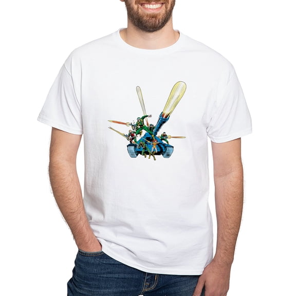 CafePress - G.I. Joe Group On Tank Men's Value T Shirt - Men's White Classic Cotton T-Shirts