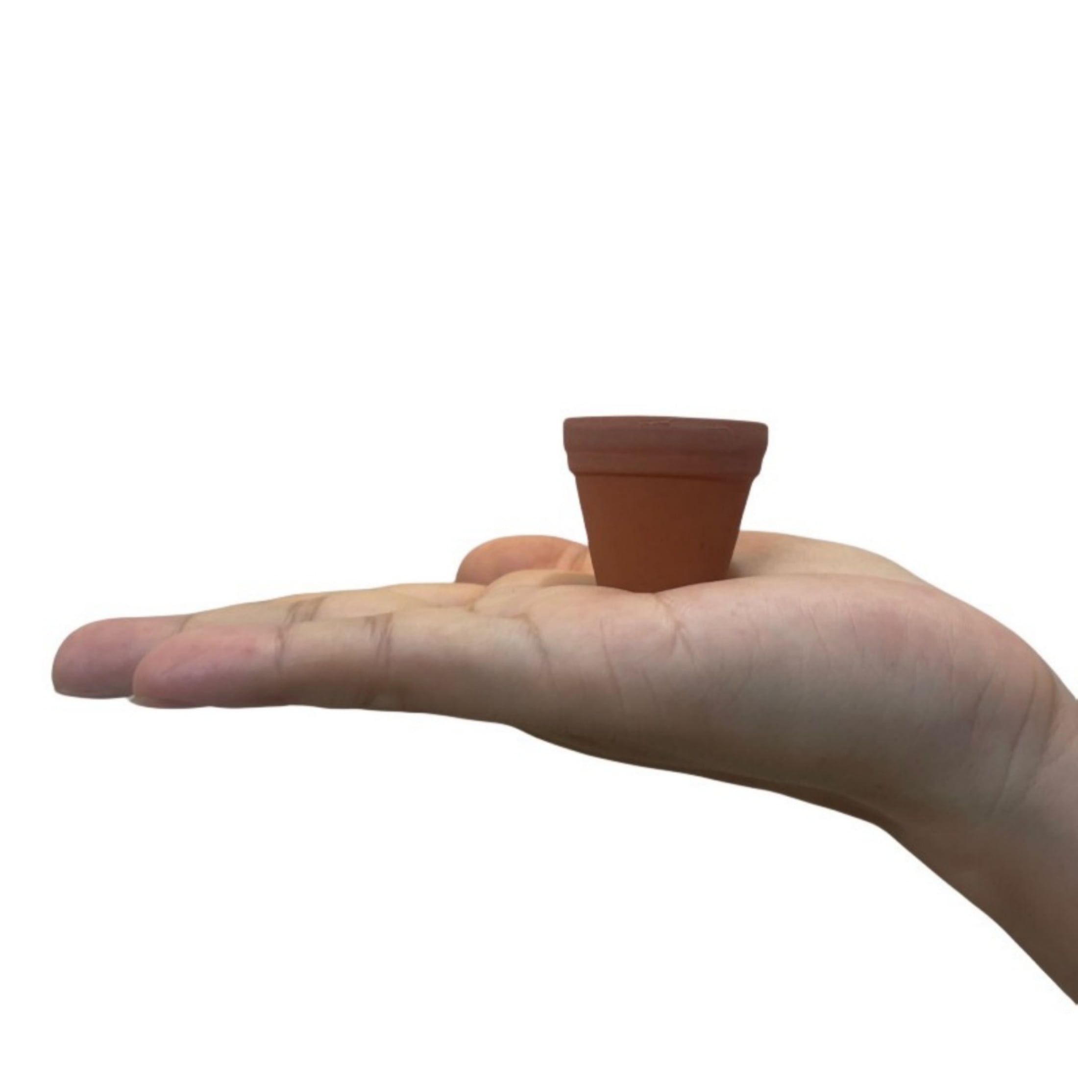 1.3 inch Small Terracotta Pots with Drainage Holes,Mini Clay Ceramic Pottery Planter,Cactus Flower Nursery Terra Cotta Pots, for Indoor/Outdoor Succulent Plants, Crafts, Wedding Favor(50 Pack)