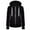 Black, variant on Pntutb Womens Casual Hooded Slim Zipper Fleece Sweater Coat