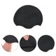 thumbnail image 3 of Gorro de natación geométrico impermeable de silicona negro de 1 pieza, 3 of 5