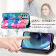 thumbnail image 4 of Case For Motorola Moto G51 Cover Magnetic Leather Colorful Wallet Case Coque Blocking Card Slot Stand - Colorful, 4 of 4