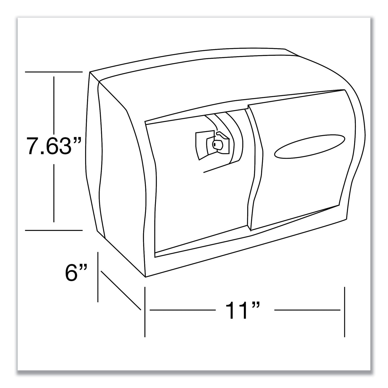 Scott Pro Coreless Srb Tissue Dispenser, 7 1/10 X 10 1/10 X 6 2/5, Stainless Steel - KCC09606